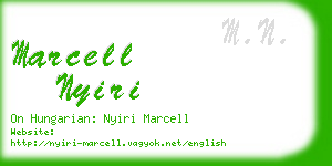 marcell nyiri business card